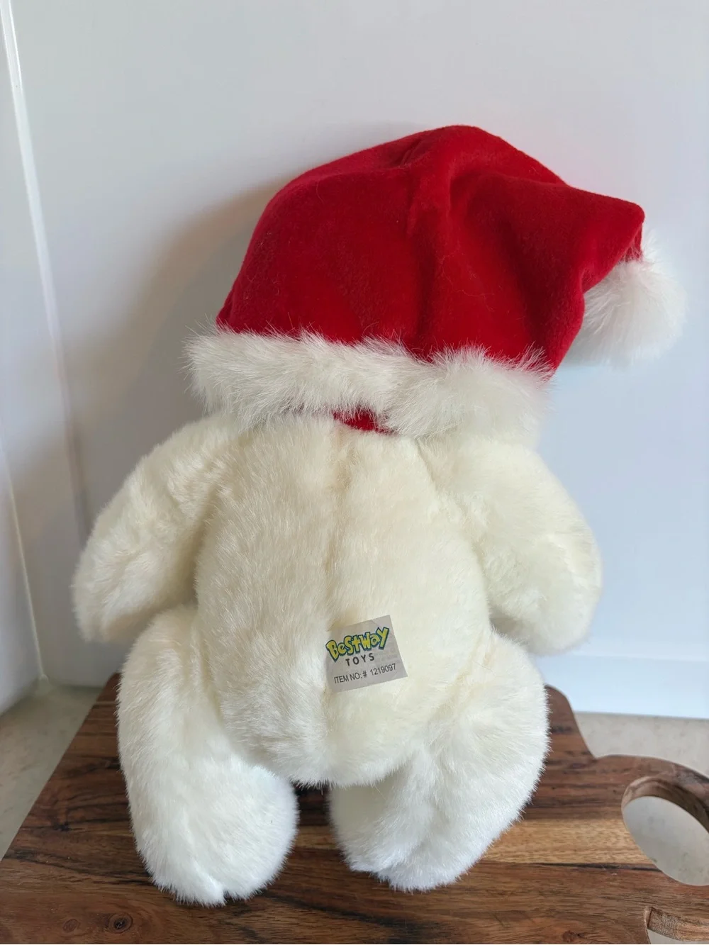 St. Nicholas Square collectible bear plush, measuring approximately 11 inches.